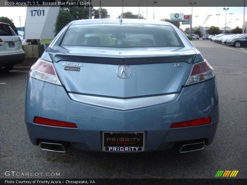 Borealis Blue Pearl / Ebony 2009 Acura TL 3.5