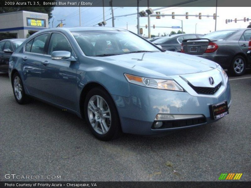 Borealis Blue Pearl / Ebony 2009 Acura TL 3.5