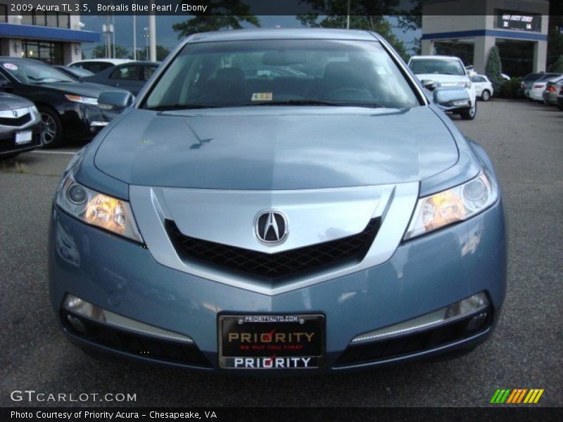 Borealis Blue Pearl / Ebony 2009 Acura TL 3.5