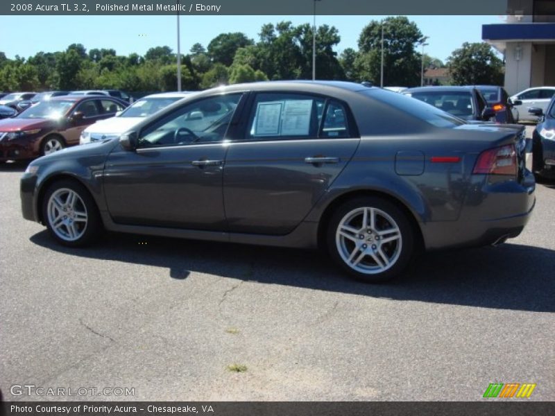 Polished Metal Metallic / Ebony 2008 Acura TL 3.2