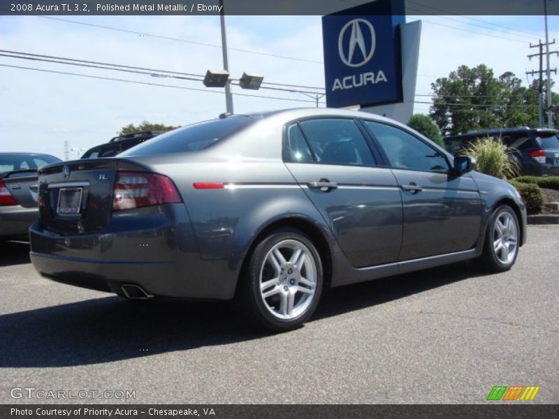 Polished Metal Metallic / Ebony 2008 Acura TL 3.2