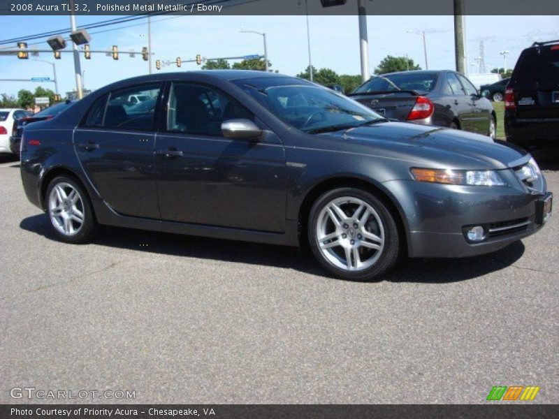 Polished Metal Metallic / Ebony 2008 Acura TL 3.2