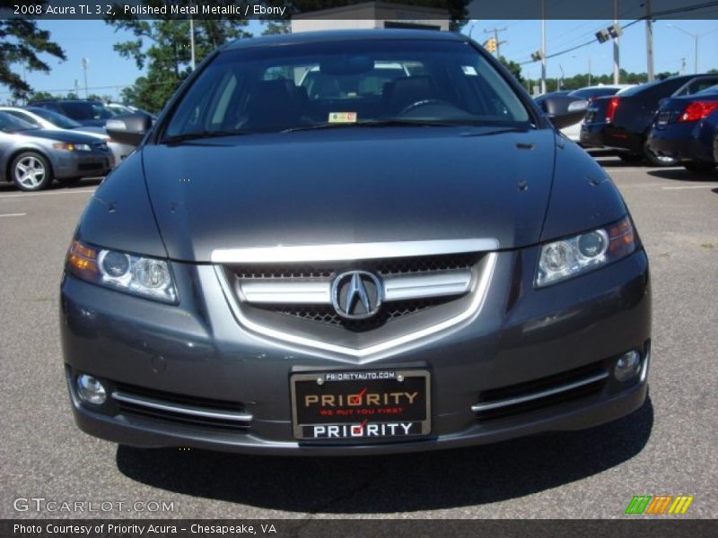 Polished Metal Metallic / Ebony 2008 Acura TL 3.2