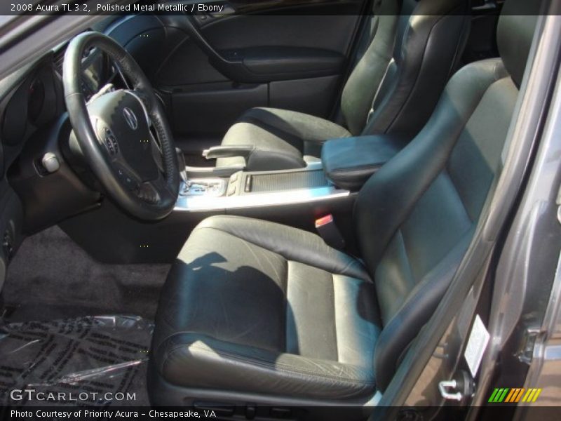 Polished Metal Metallic / Ebony 2008 Acura TL 3.2