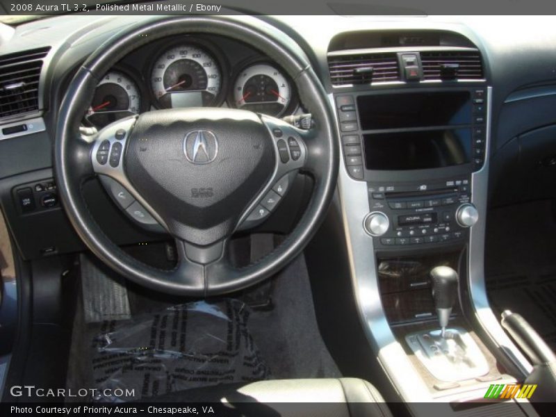 Polished Metal Metallic / Ebony 2008 Acura TL 3.2