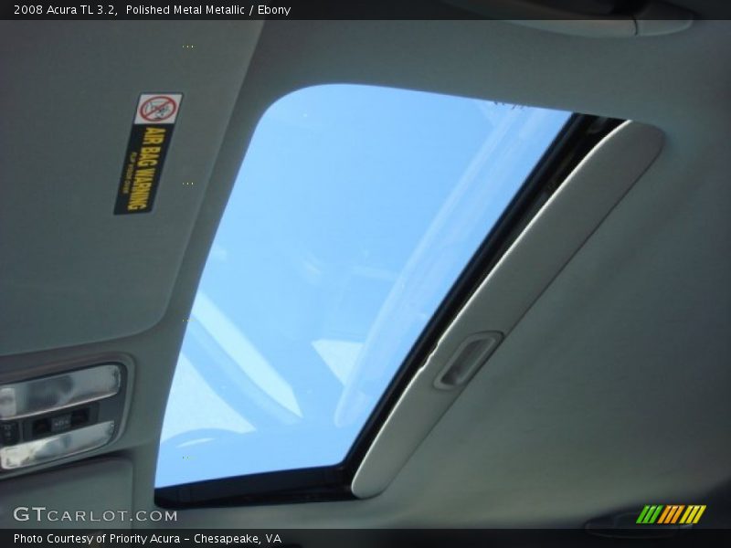 Polished Metal Metallic / Ebony 2008 Acura TL 3.2
