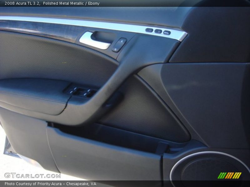 Polished Metal Metallic / Ebony 2008 Acura TL 3.2