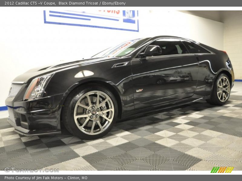 Black Diamond Tricoat / Ebony/Ebony 2012 Cadillac CTS -V Coupe