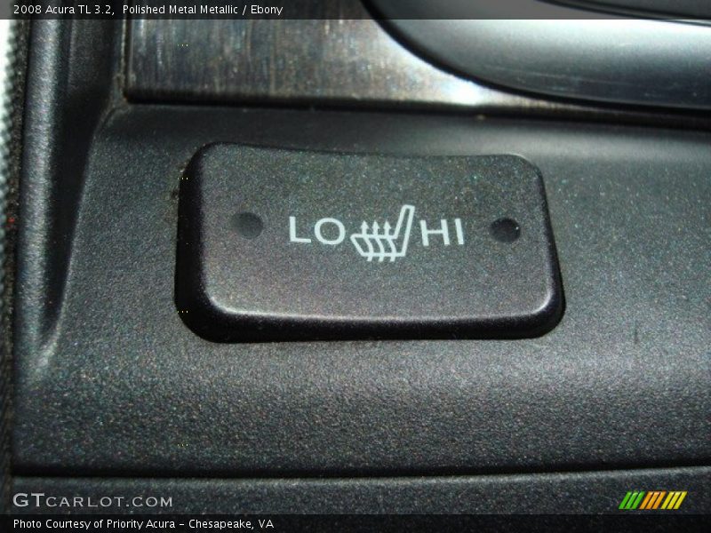 Polished Metal Metallic / Ebony 2008 Acura TL 3.2