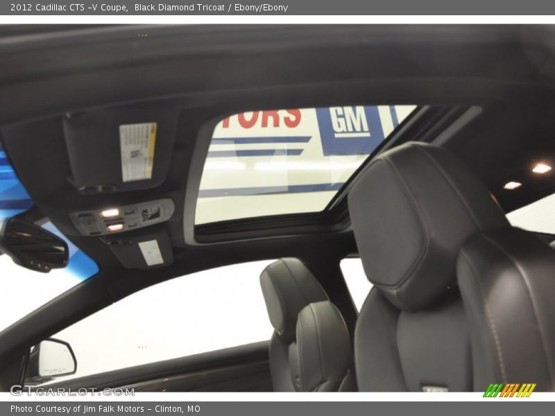 Black Diamond Tricoat / Ebony/Ebony 2012 Cadillac CTS -V Coupe