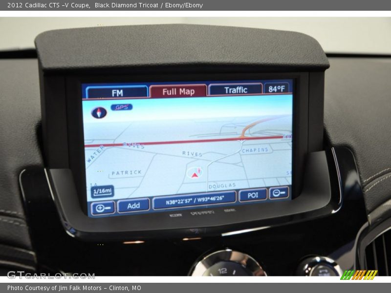 Navigation of 2012 CTS -V Coupe