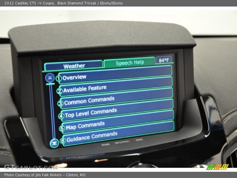 Black Diamond Tricoat / Ebony/Ebony 2012 Cadillac CTS -V Coupe