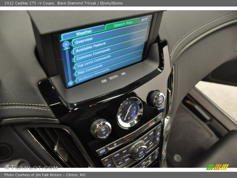 Black Diamond Tricoat / Ebony/Ebony 2012 Cadillac CTS -V Coupe