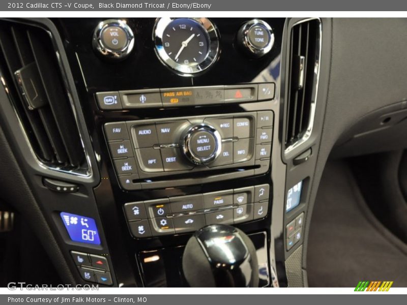 Controls of 2012 CTS -V Coupe