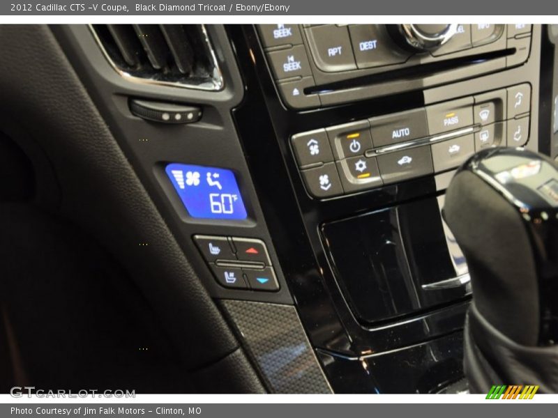 Black Diamond Tricoat / Ebony/Ebony 2012 Cadillac CTS -V Coupe