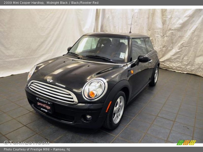 Midnight Black / Black/Rooster Red 2009 Mini Cooper Hardtop