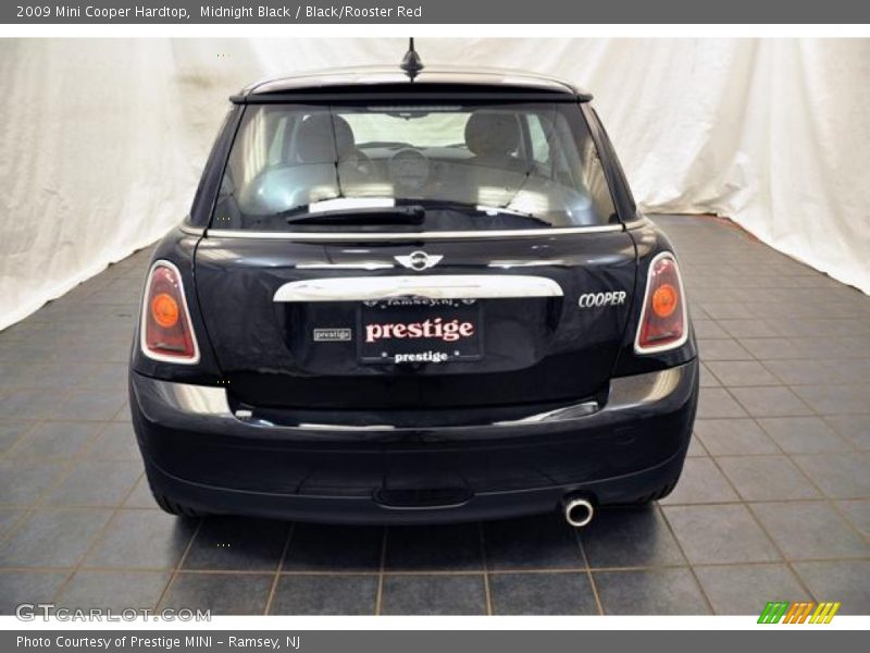 Midnight Black / Black/Rooster Red 2009 Mini Cooper Hardtop