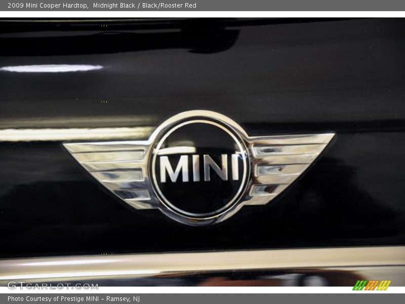 Midnight Black / Black/Rooster Red 2009 Mini Cooper Hardtop