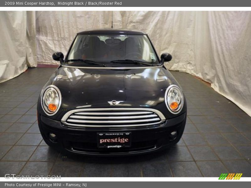 Midnight Black / Black/Rooster Red 2009 Mini Cooper Hardtop