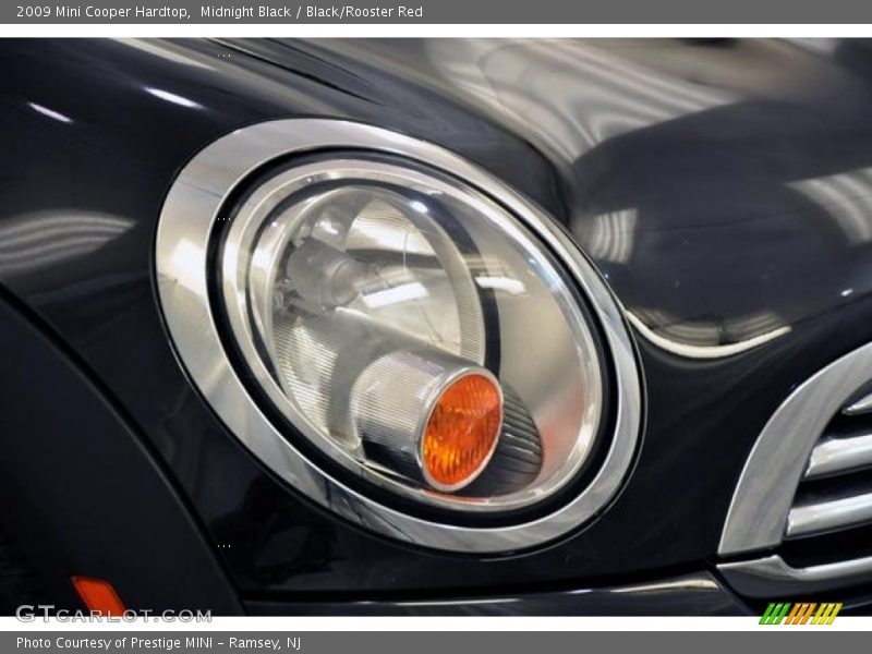 Midnight Black / Black/Rooster Red 2009 Mini Cooper Hardtop