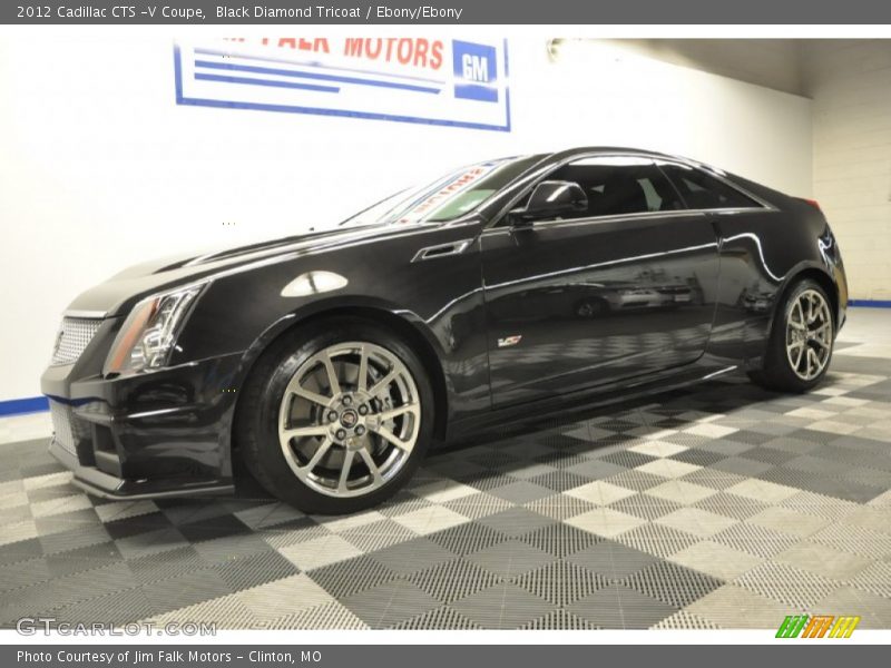 Black Diamond Tricoat / Ebony/Ebony 2012 Cadillac CTS -V Coupe