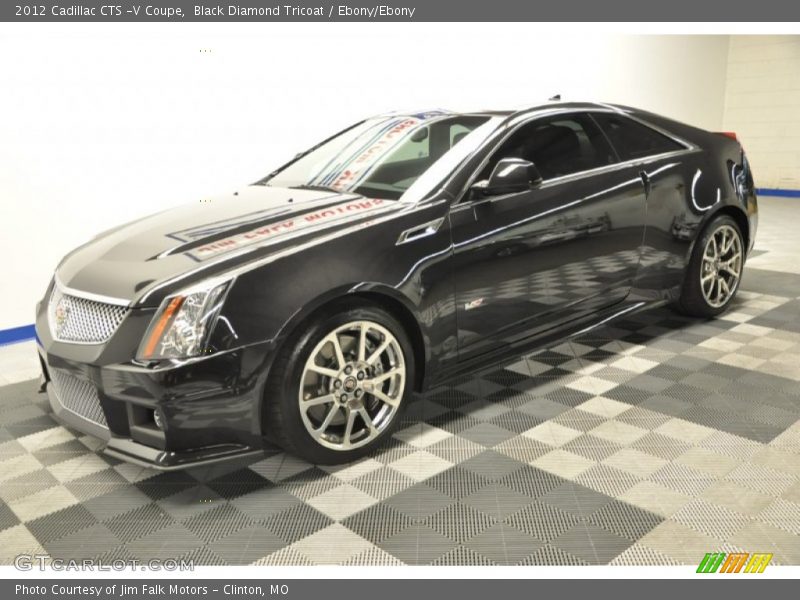 Black Diamond Tricoat / Ebony/Ebony 2012 Cadillac CTS -V Coupe