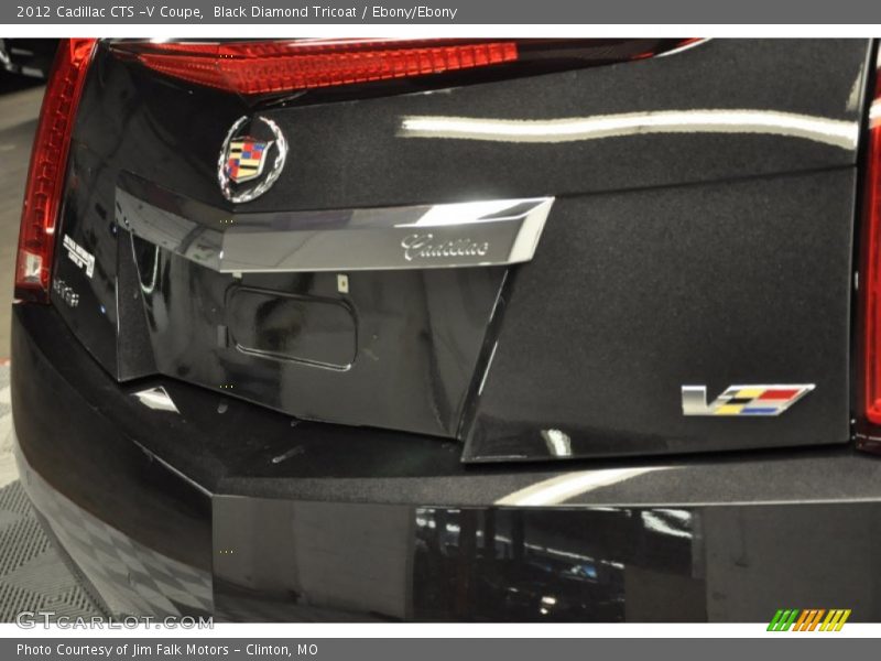 Black Diamond Tricoat / Ebony/Ebony 2012 Cadillac CTS -V Coupe