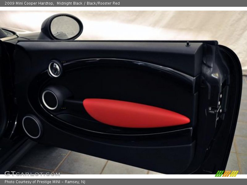 Midnight Black / Black/Rooster Red 2009 Mini Cooper Hardtop