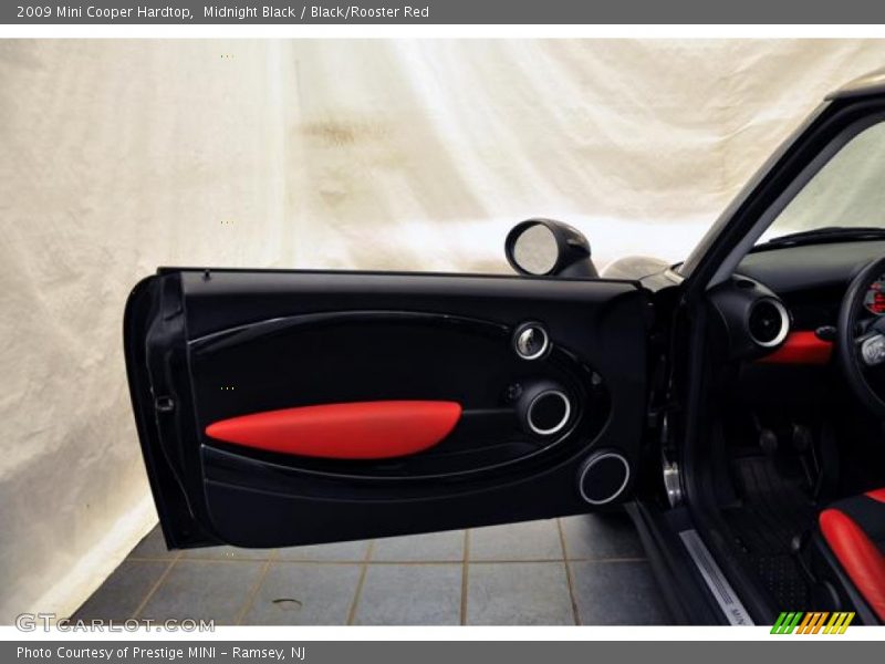 Midnight Black / Black/Rooster Red 2009 Mini Cooper Hardtop