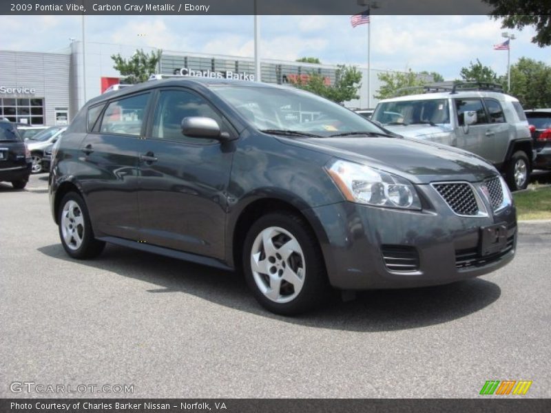Carbon Gray Metallic / Ebony 2009 Pontiac Vibe