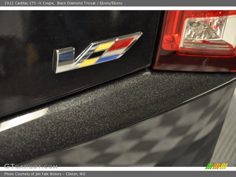 Black Diamond Tricoat / Ebony/Ebony 2012 Cadillac CTS -V Coupe