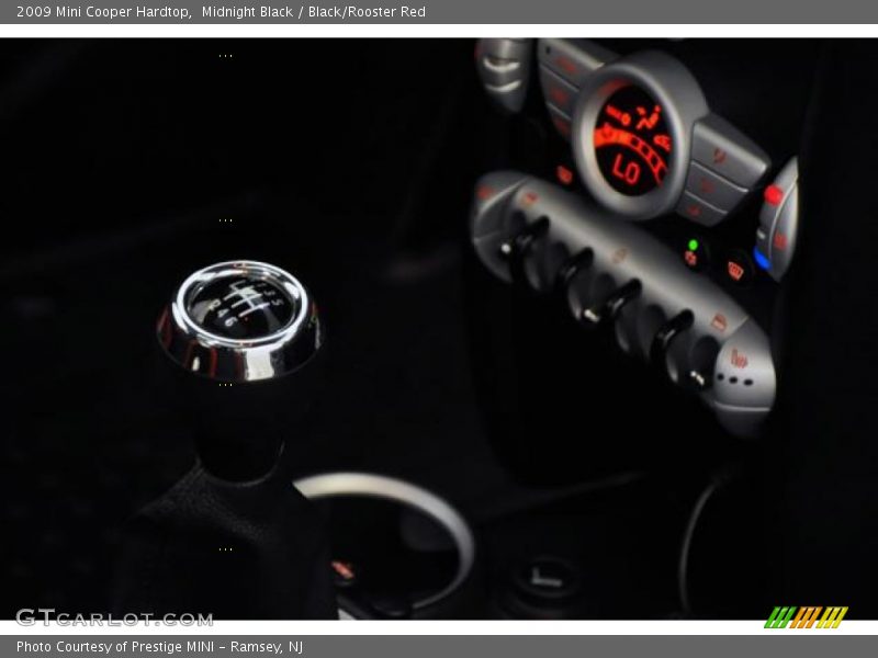 Midnight Black / Black/Rooster Red 2009 Mini Cooper Hardtop