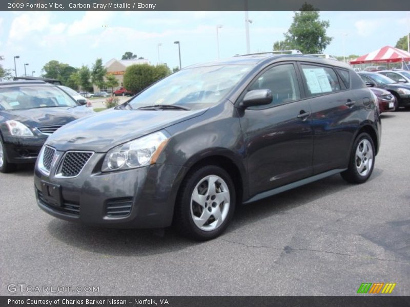 Carbon Gray Metallic / Ebony 2009 Pontiac Vibe