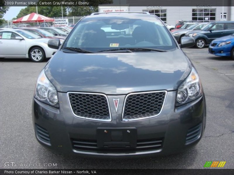 Carbon Gray Metallic / Ebony 2009 Pontiac Vibe