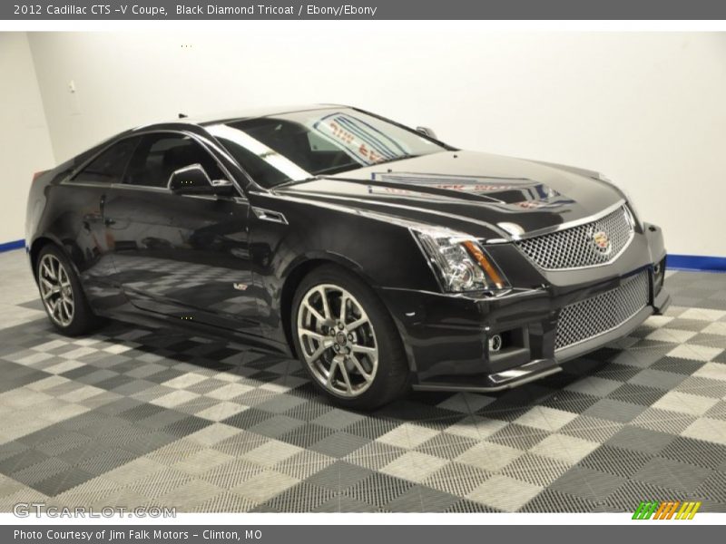Black Diamond Tricoat / Ebony/Ebony 2012 Cadillac CTS -V Coupe