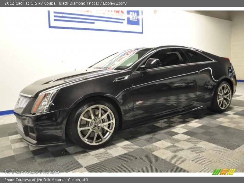 Black Diamond Tricoat / Ebony/Ebony 2012 Cadillac CTS -V Coupe