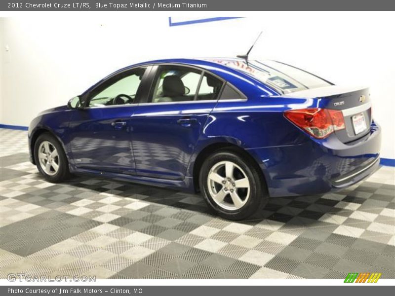 Blue Topaz Metallic / Medium Titanium 2012 Chevrolet Cruze LT/RS