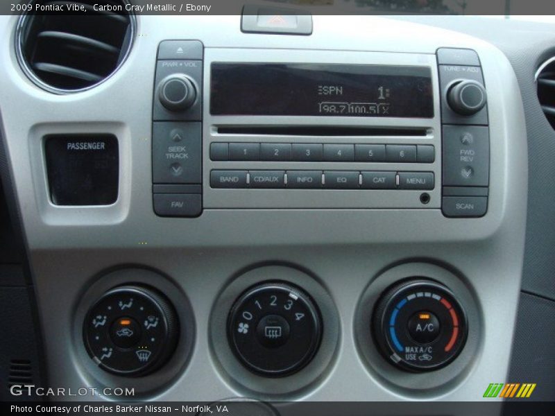 Carbon Gray Metallic / Ebony 2009 Pontiac Vibe