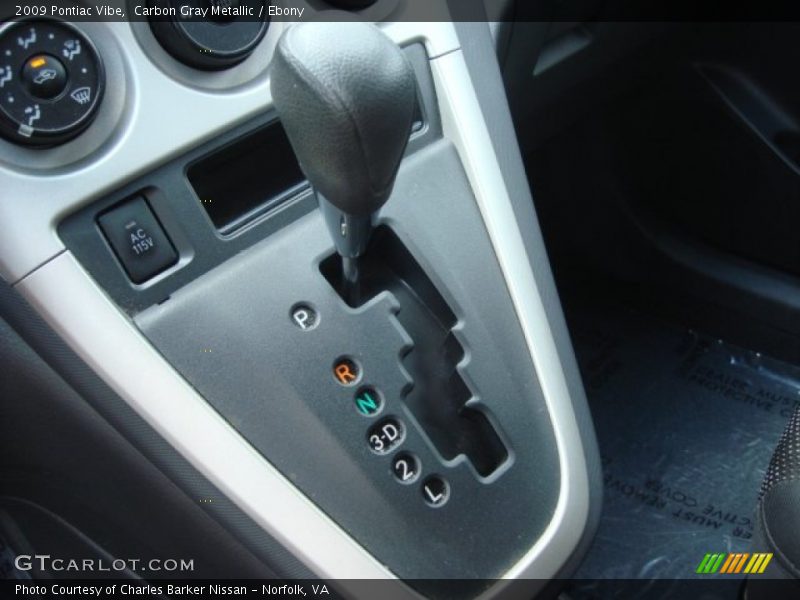 Carbon Gray Metallic / Ebony 2009 Pontiac Vibe