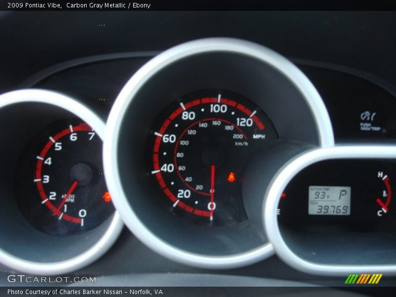 Carbon Gray Metallic / Ebony 2009 Pontiac Vibe