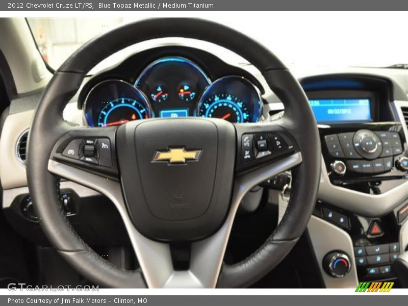 Blue Topaz Metallic / Medium Titanium 2012 Chevrolet Cruze LT/RS