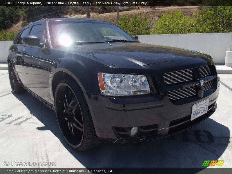 Brilliant Black Crystal Pearl / Dark Slate Gray/Light Slate Gray 2008 Dodge Magnum