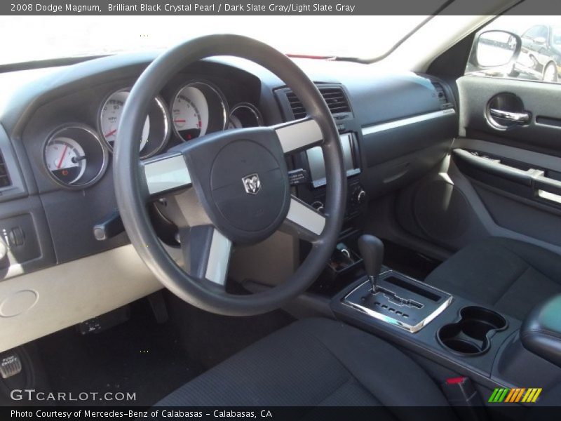 Brilliant Black Crystal Pearl / Dark Slate Gray/Light Slate Gray 2008 Dodge Magnum