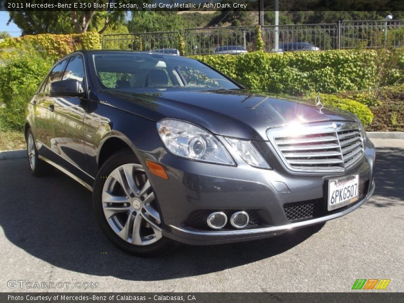 Steel Grey Metallic / Ash/Dark Grey 2011 Mercedes-Benz E 350 BlueTEC Sedan