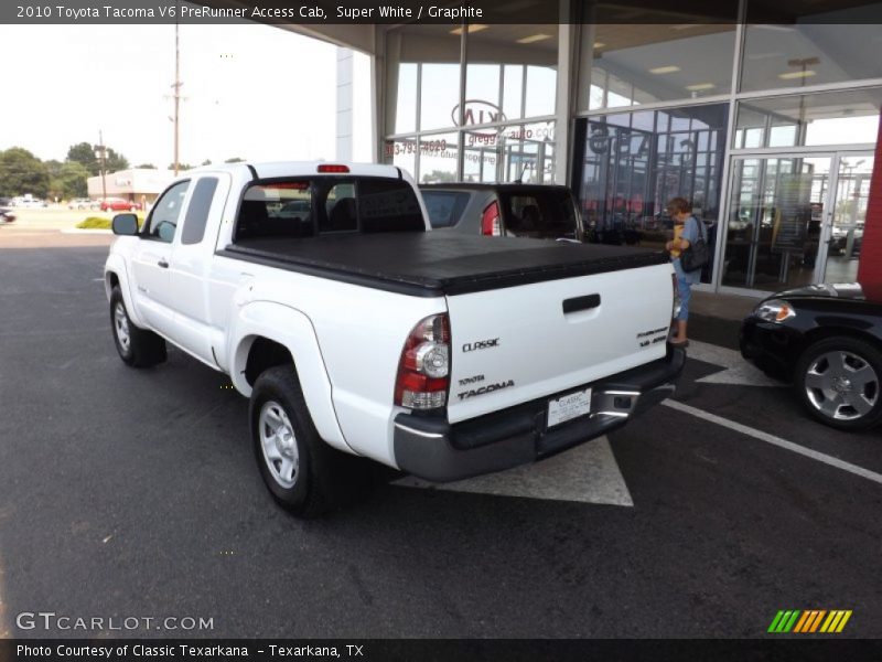 Super White / Graphite 2010 Toyota Tacoma V6 PreRunner Access Cab
