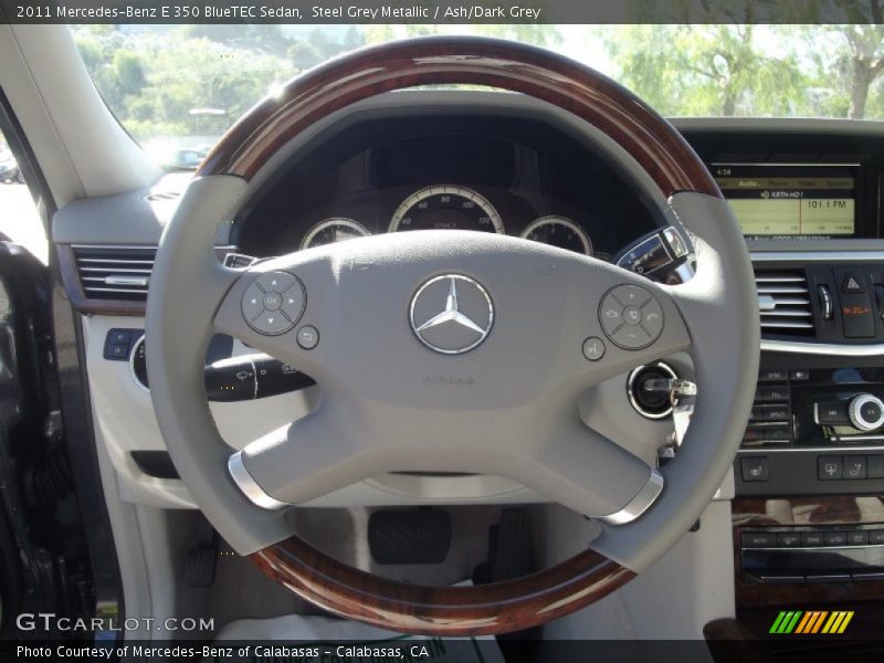 Steel Grey Metallic / Ash/Dark Grey 2011 Mercedes-Benz E 350 BlueTEC Sedan