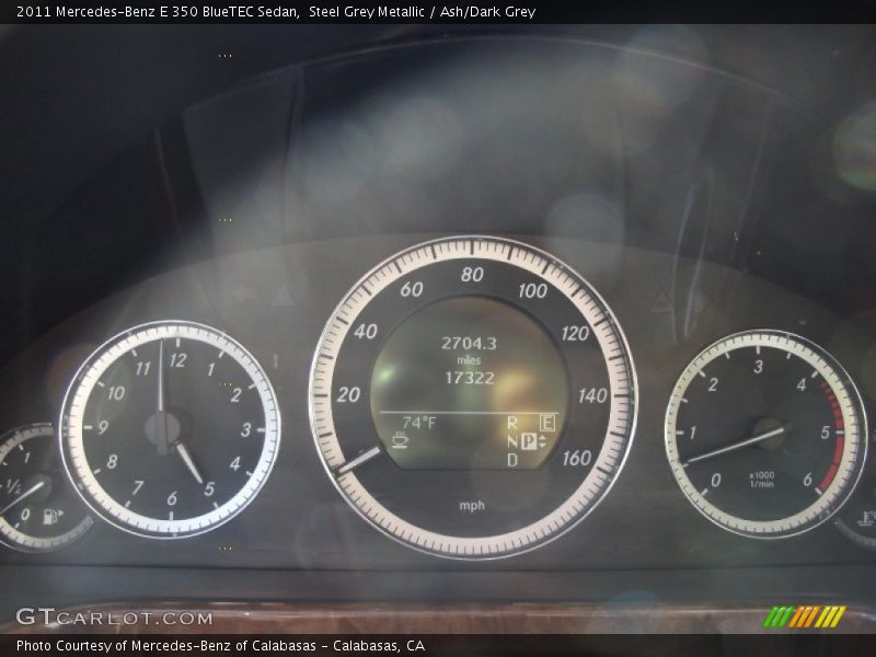 Steel Grey Metallic / Ash/Dark Grey 2011 Mercedes-Benz E 350 BlueTEC Sedan