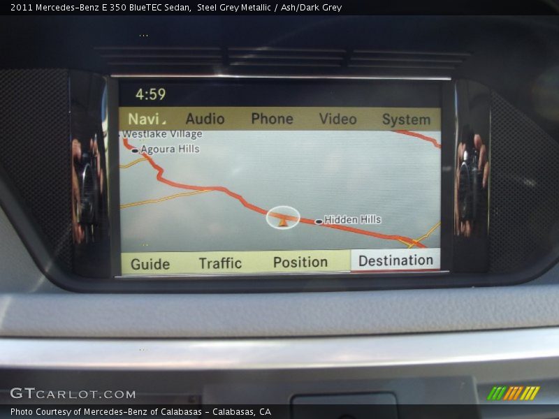 Steel Grey Metallic / Ash/Dark Grey 2011 Mercedes-Benz E 350 BlueTEC Sedan