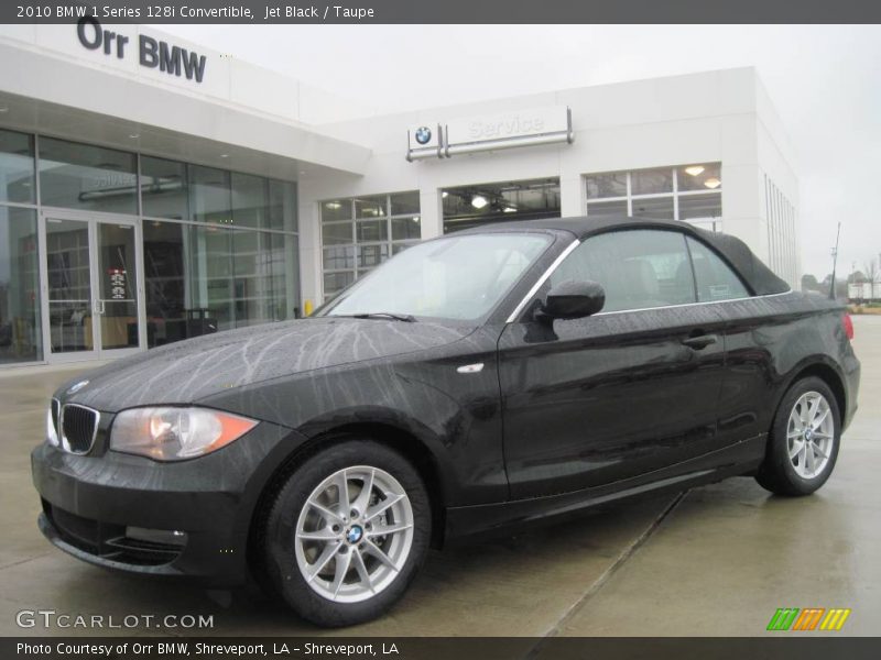 Jet Black / Taupe 2010 BMW 1 Series 128i Convertible