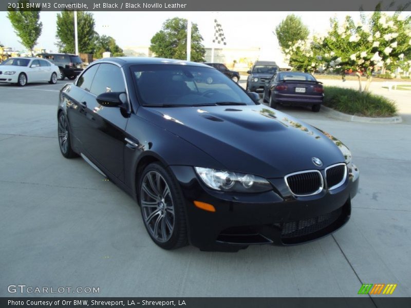 Jet Black / Black Novillo Leather 2011 BMW M3 Convertible